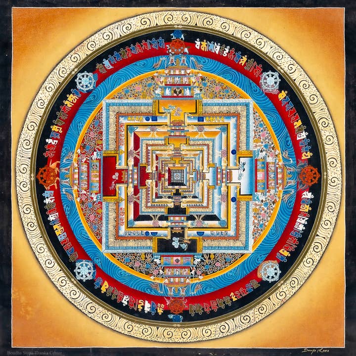 Kalachakra Mandala Thangka - Das Heilige Rad der Energie für den Großhandel von Boudha Stupa Thanka Centre
