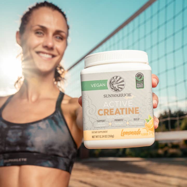 Sunwarrior - Wholesale Powdered Health Drink - Lemonade Active Creatine Drink Powder- Vegan, Soy-Free