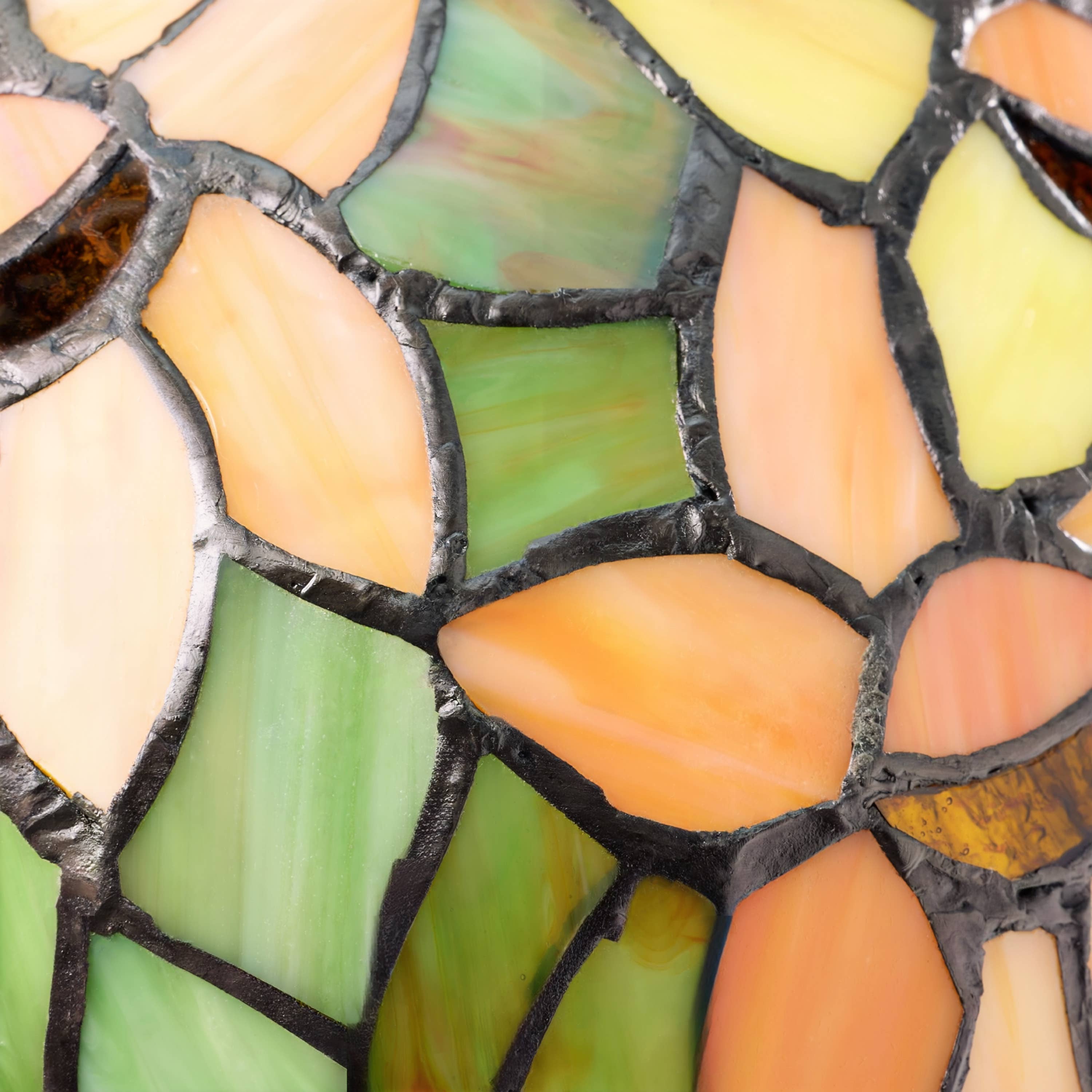 River of Goods - Wholesale Accent/Desk Lamp - 16.5"H Sunflowers Stained Glass Candlestick Table Lamp10