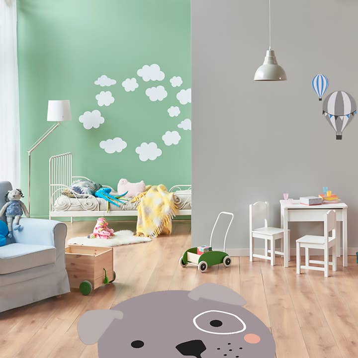 Davanti/VÃa Deco Home - Wholesale Mat - Kids & Baby - Cute Friends Vinyl Floor Mat 5' Rug (with matching placemat)