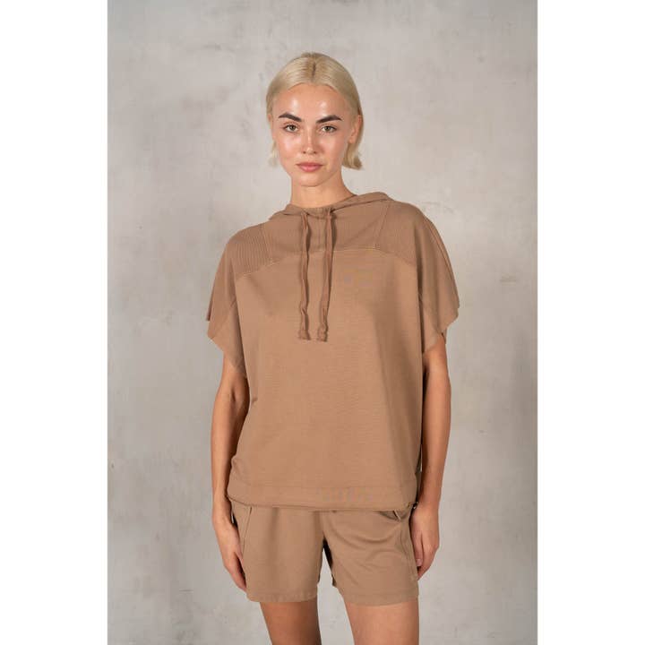 Cotton Modal Sleeveless Hoodie for wholesale by lalamia