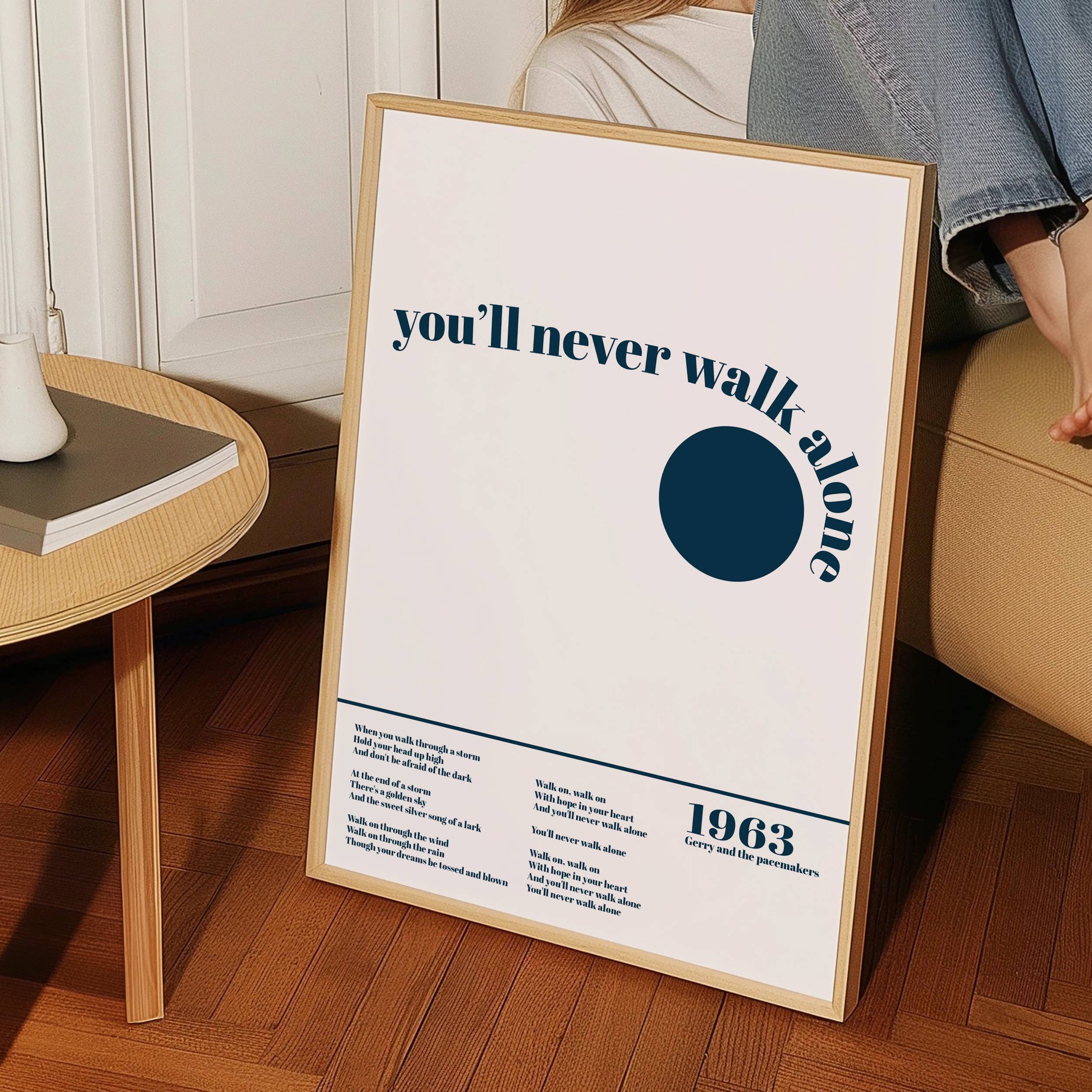 Fanclub - Wholesale Art Print - You'll never walk alone Music Retro Giclée Art Print2