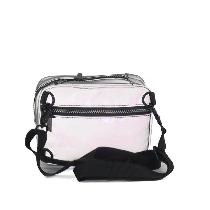 Fydelity - Wholesale Crossbody Bag - Women's - 88842: Sidekick | Crossbody Sling Bag | REFLECTIVE Silver6