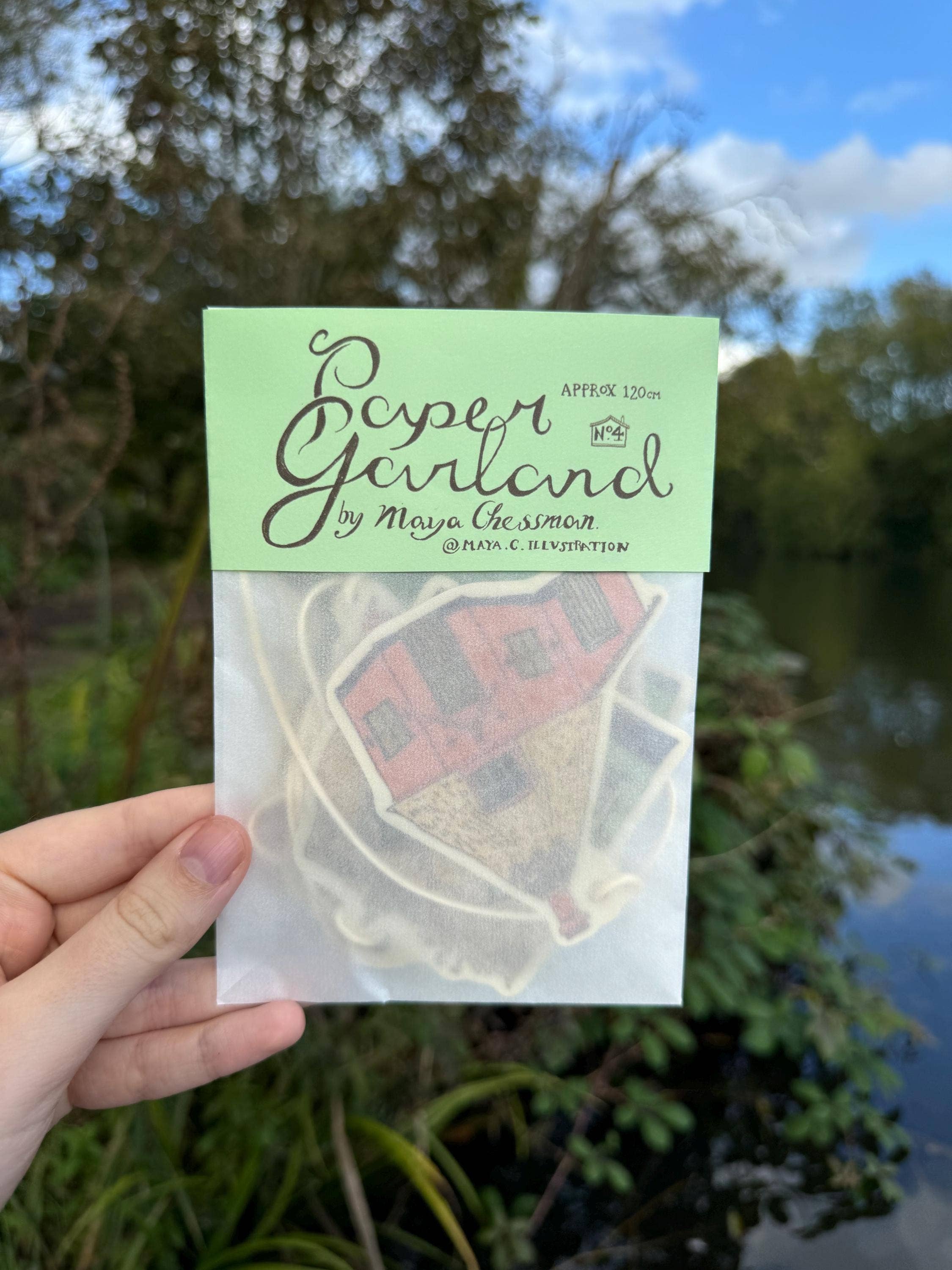 Tulips and Heather - Wholesale Bunting/Garland - Illustrated Paper Garland -Thatched Cottage1