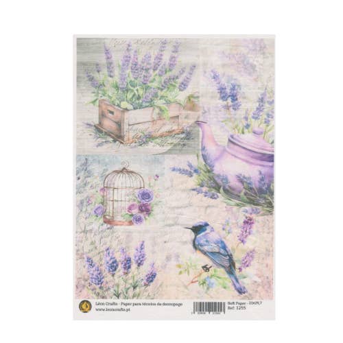 Rijstpapier - Lavendel voor wholesale door Atiladecor, Artesanato Lda