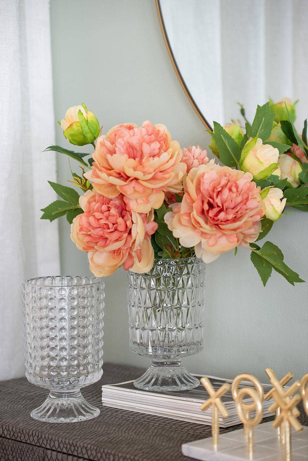 A&B Home Group Inc. - Wholesale Artificial Flowers - 37x12x4" Coral Peony Elegance Bouquet0