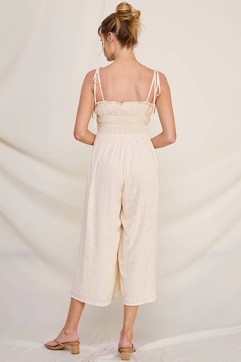 Allie Rose – wholesale Jumpsuit - Dam – Silkeslen ruched Babydoll Jumpsuit6