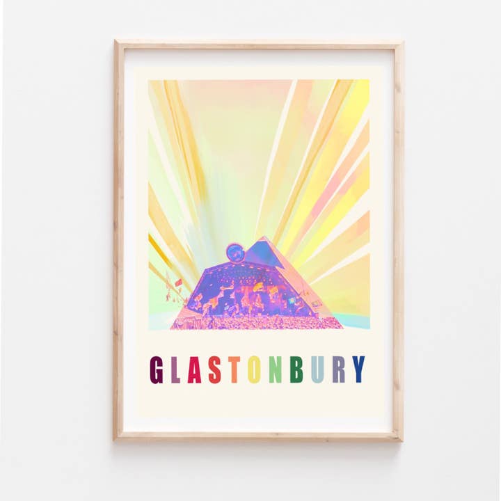 Glastonbury Print for wholesale by Studio 77