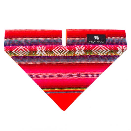 Hiro + Wolf - Wholesale Pet Bandana - Dog - Inca Orange Dog Bandana4