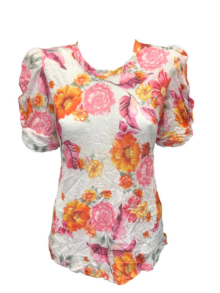 GIROCOLLO CON MANICHE A PALLONCINO - AZALEA 8660 per la vendita all'ingrosso da parte di David Cline