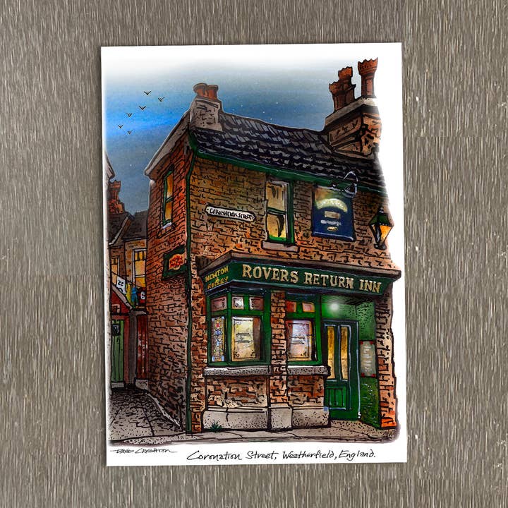 Rovers Return Magnet for wholesale by Totally Toronto Art/Sassy City Studio