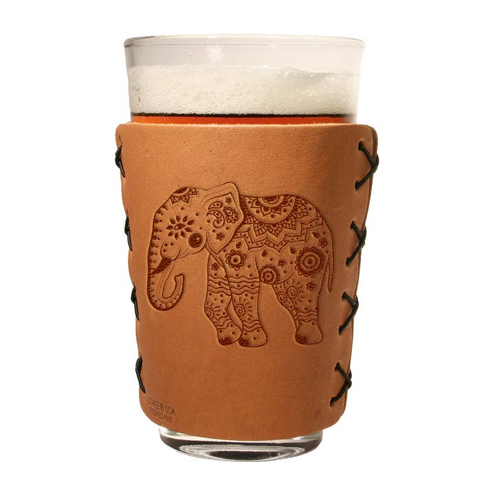 Oowee Products - Wholesale Drinking Glass/Cup - Retail Ready Pick-A-Logo Leather Pint Glass Sleeve and Box2