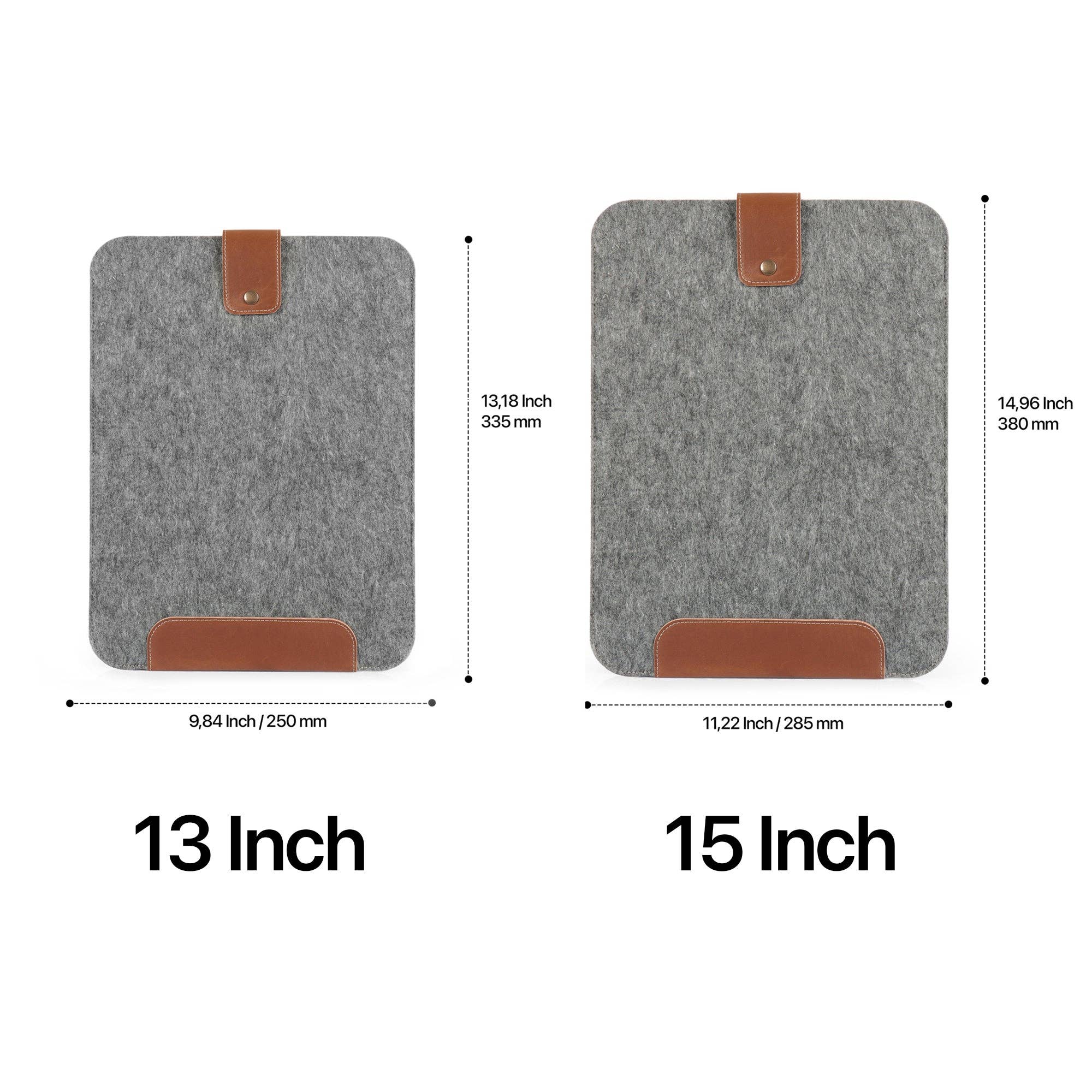 Londo – Engroshandel Taske til bærbar computer/tablet - Unisex – MegaGear Håndlavet Personliggjort Fin Læder- og Fleece Sleeve Taske til MacBook Pro og Air, 16 Tommer, 15 Tommer, 14 Tommer, 13 Tommer & 13,3 Tommer, iPad Pro 12,9-tommer Etui (4. & 3. Gen) Tablets8