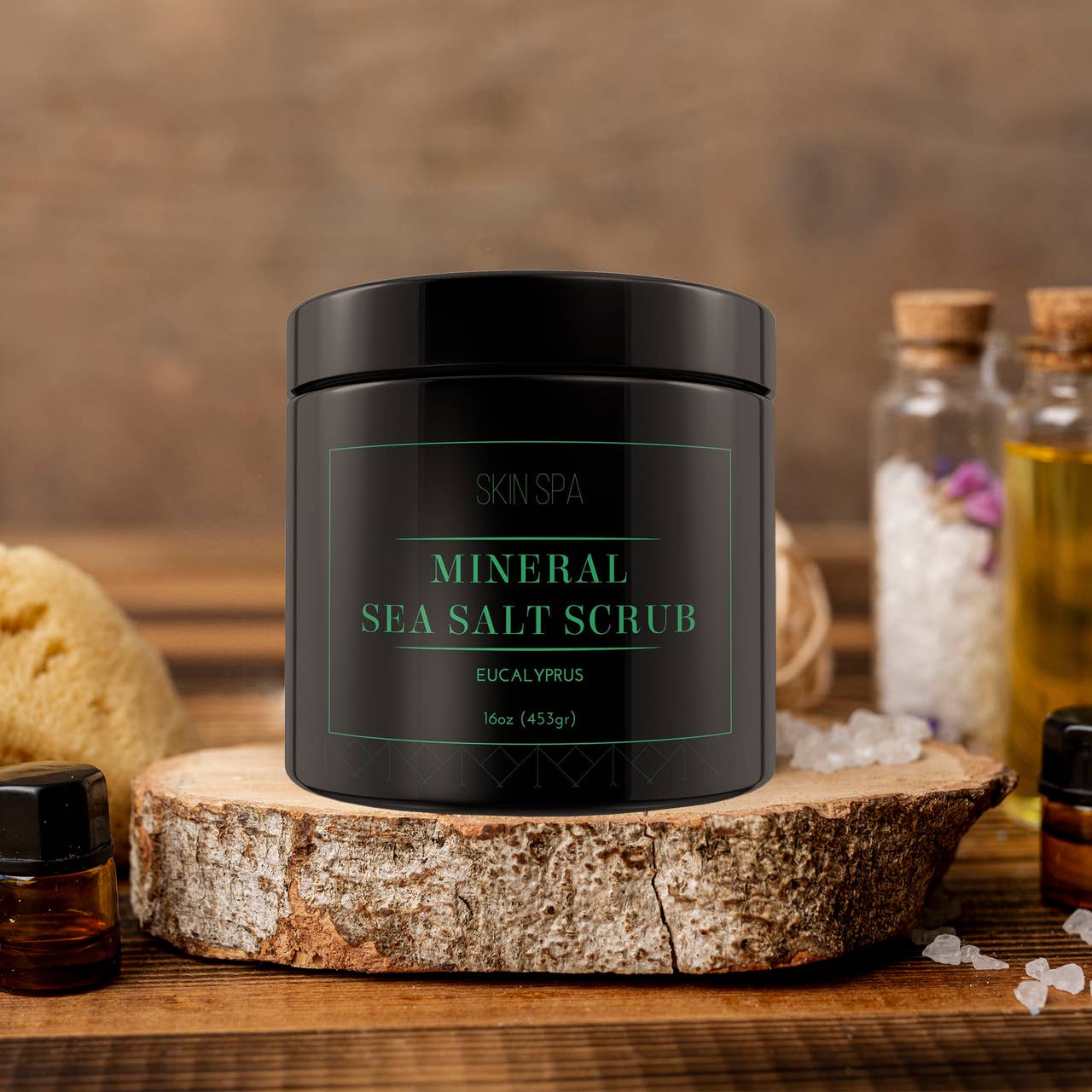 The Midwest Sea Salt Company – wholesale Body scrub/exfoliant – Mineral Sea Salt Aromatherapy Body Scrub - Eucalyptus4