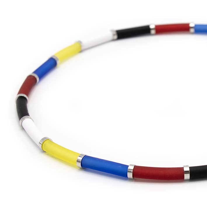 FATES, style with a story - Wholesale Kralen/parelketting - Bits & Pieces, ketting zero waste Mondriaan