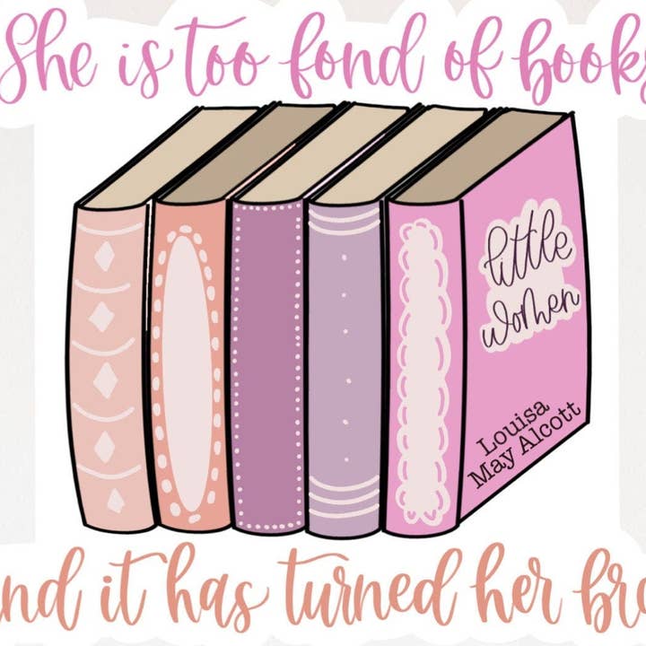 Autocollant Louisa May Alcott pour petite femme pour la vente par TaleMeCo