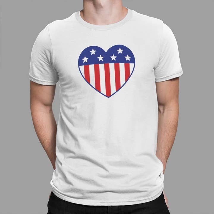 US Flag Heart for wholesale by 6DS