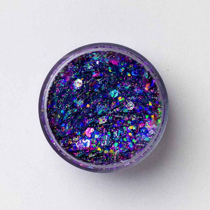 Galexie Glister - Wholesale Body Glitter/Shimmer - "Mermaid Scales" Multicolor Glitter Gel - Hair, Face, Body