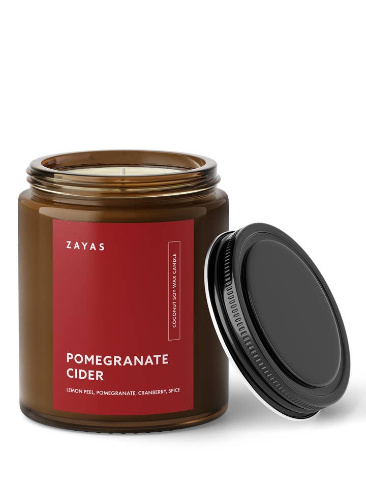Pomegranate Cider Candle for wholesale by Zayas Candle