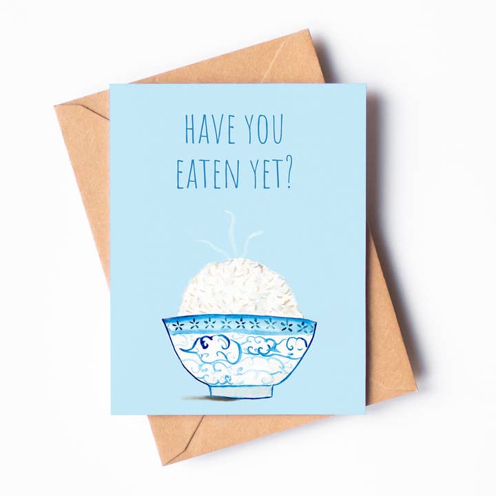 Menmin Made – Engroshandel Hverdagshilsen kort – Har du spist endnu? Kort