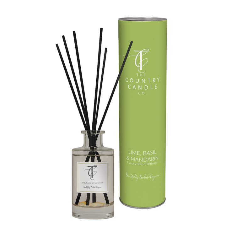 NEW PASTELS-Lime, Basil & Mandarin 100ml Reed Diffuser for wholesale by The Country Candle Co.