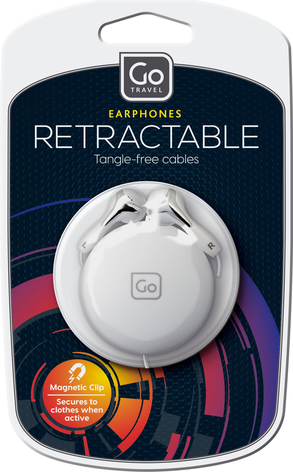 Go Travel - Vente Écouteurs - Écouteurs rétractables Go Travel câbles sans enchevêtrement1
