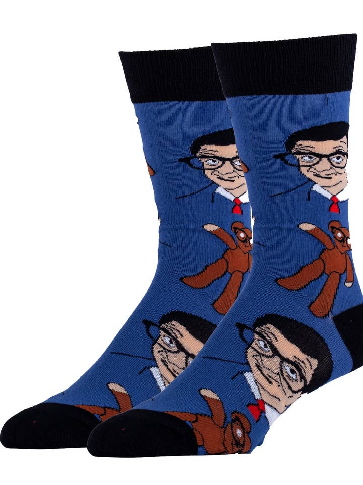 Oooh Yeah/Sock It Up/Oooh Geez Slippers - Vente Chaussettes – homme - Mr Bean and Teddy | Chaussettes drôles en coton pour hommes