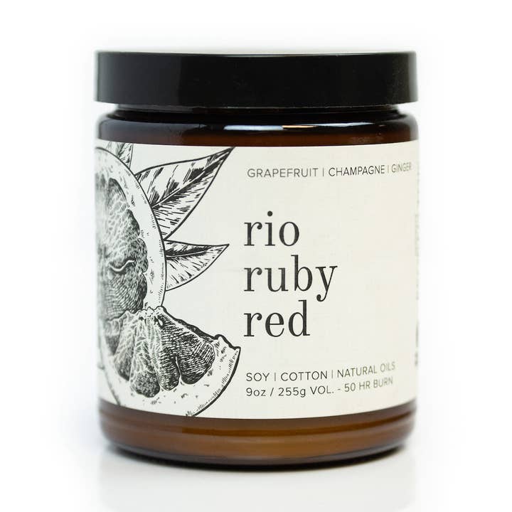 Broken Top Brands – Großhandel Kerze im Glas / gefüllte Kerze – Rio Ruby Red 9oz Sojakerze0