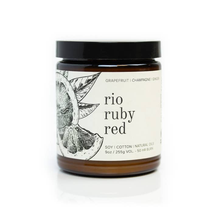Broken Top Brands - Wholesale Jar/Filled Candle - Rio Ruby Red - 9 oz Soy Candle