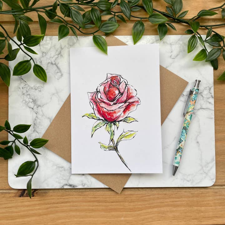 Enkel röd ros för wholesale av Crafty Tinks