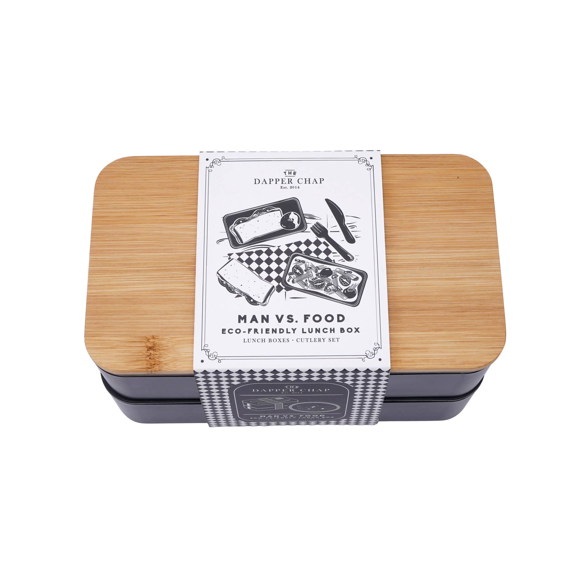 CGB Giftware – wholesale Lunch bag/box – Dapper Chap Man Vs. Food Eco-Friendly Lunch Box4