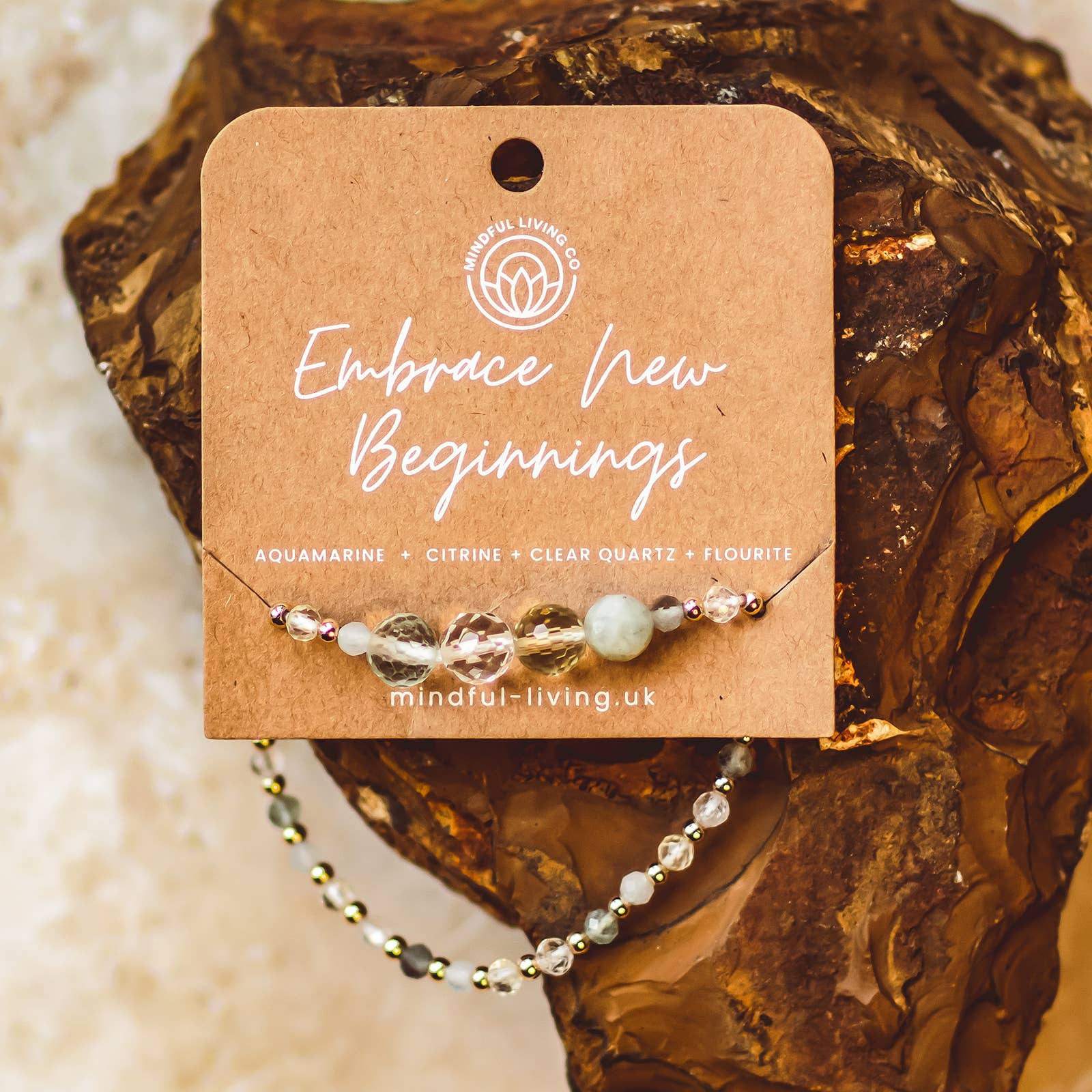 Mindful Living Co. – Pulseira de missangas por atacado – Pulseira de Contas com Intenção Facetada – Coleção Cristal6