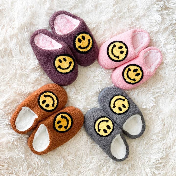 Kid's Smile Slippers | 4 Colors and other Purchase Wholesale babiators. Free Returns & Net 60 Terms on Faire trending on Faire.
