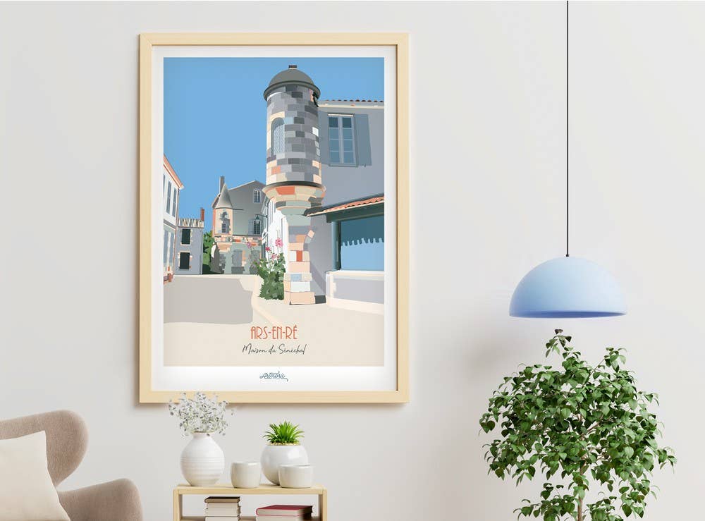 Artmoric - Vente Affiche d'art - Ars-en-Ré / Maison du Sénéchal1