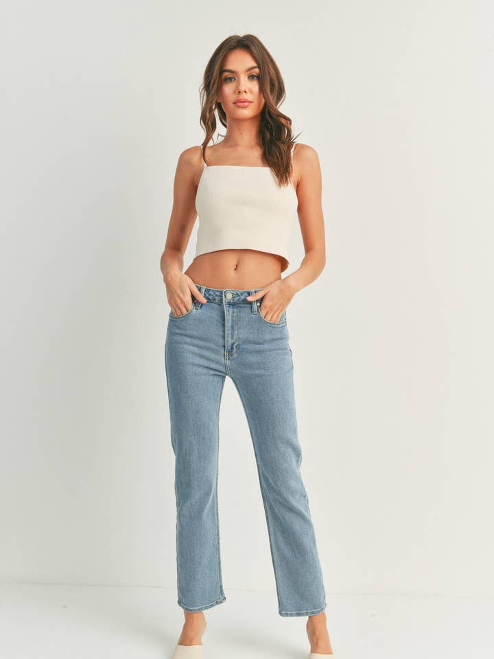 JUST BLACK DENIM - Wholesale Jeans - Women's - BP396J - LT - Cigarette Jean