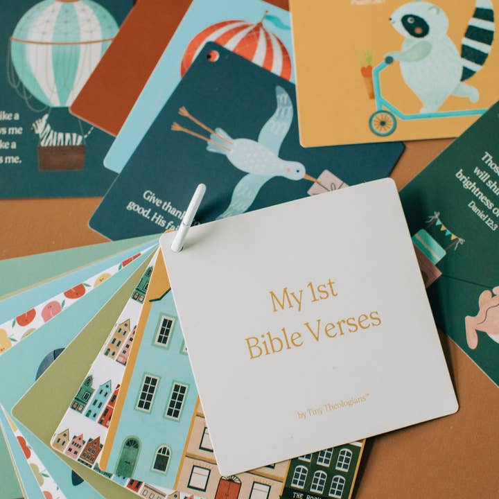 Tiny Theologians - Venta al por mayor Tarjetas de aprendizaje - Niños y bebés - Mis Primeros Versículos de la Biblia24