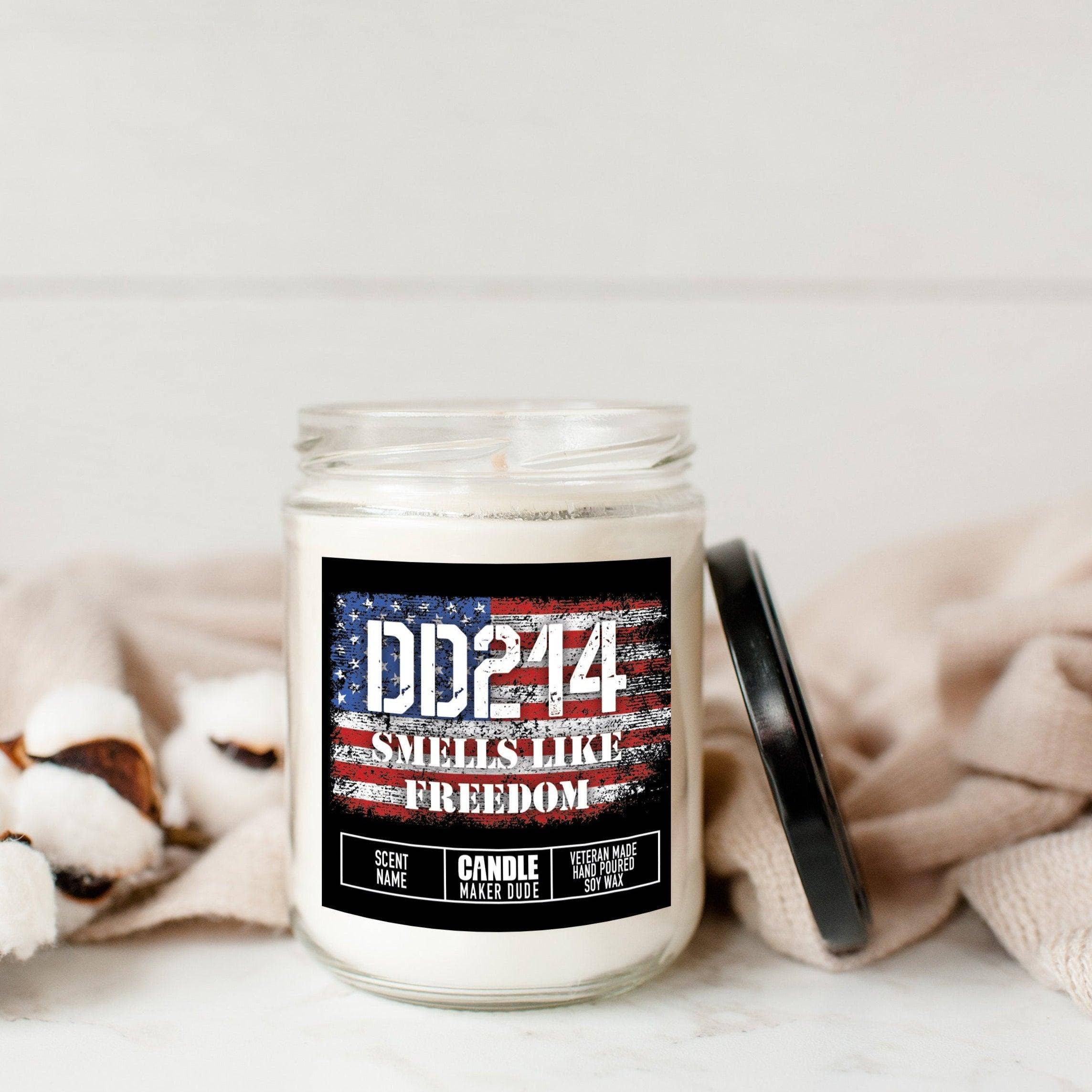 Candle Maker Dude - Wholesale Jar/Filled Candle - DD214 Military Retirement Candle Gift For Him, Veteran Men's Funny Candle Gift Ideas, Veteran Owned Business, Father's Day Gift Ideas2