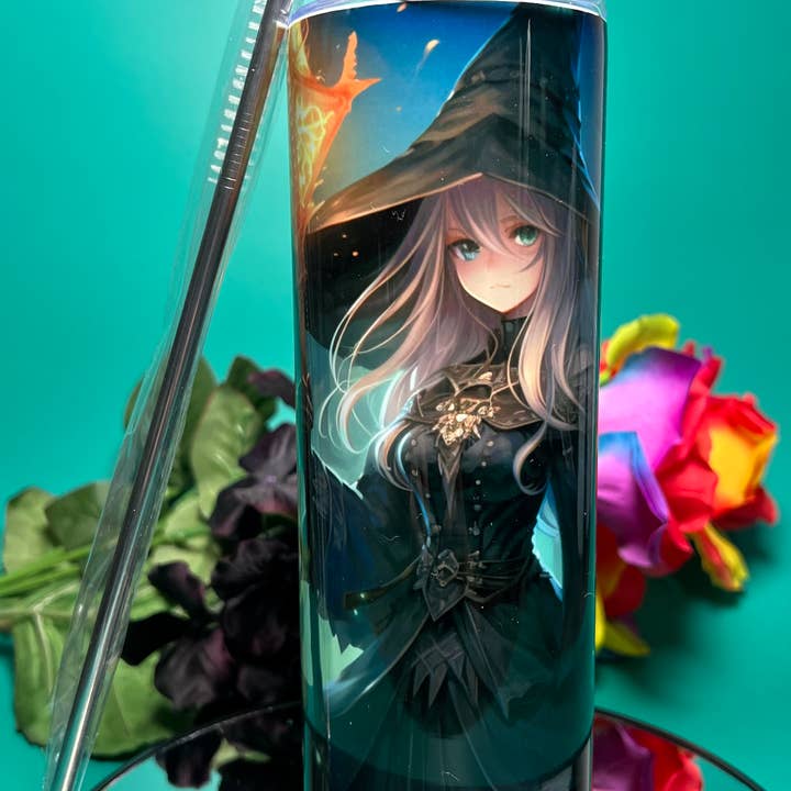 Witch Girl - Stainless Steel 20oz Skinny Tumbler for wholesale by Mythical Mirage Creations