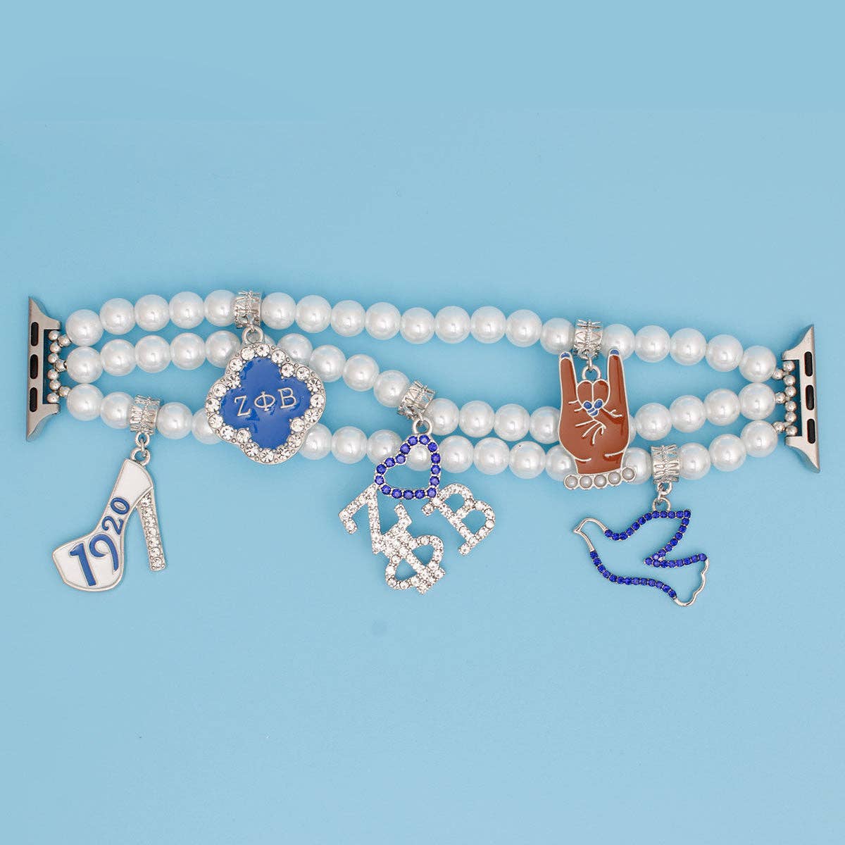 ZPB Sorority White Pearl Watch Band for Women for wholesale on Faire2