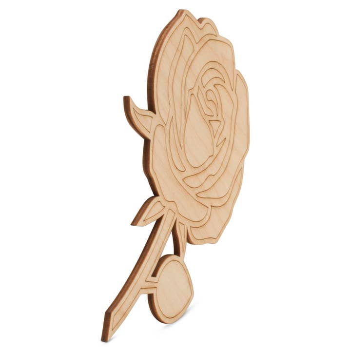 Woodpeckers Crafts - Wholesale Cutouts - Blooming Rose Cutout1