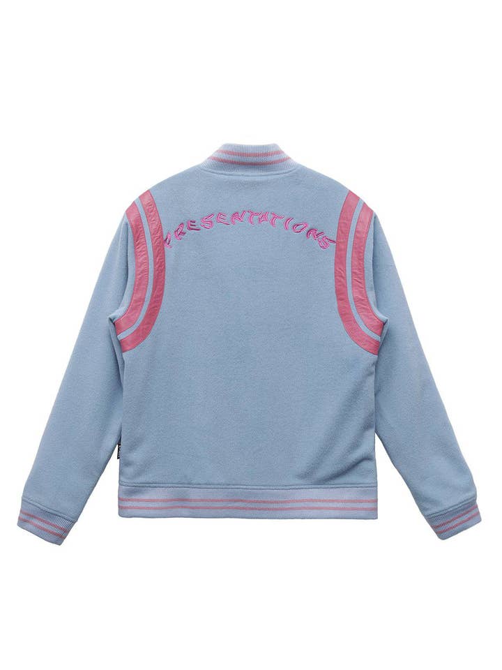 Robink - Wholesale Varsity/Baseball Jacket - Men's - Konus Men's Wool Blend Varsity Jacket in Blue