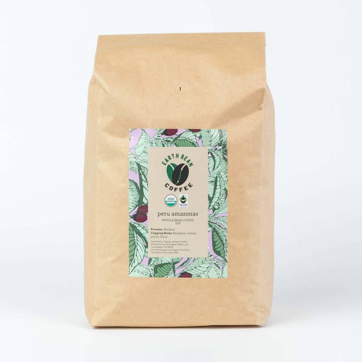 Pérou Amazonas, 5lbs - Certifié biologique et commerce équitable pour la vente par Earth Bean Coffee