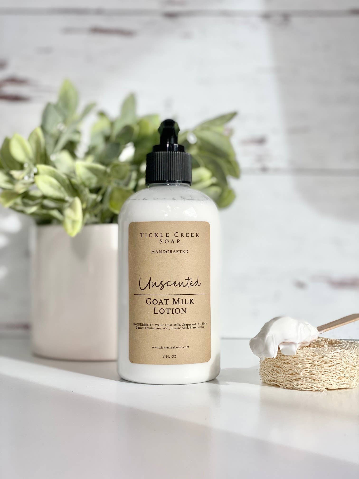 Tickle Creek Soap - Vente Crème/lotion pour le corps - Lotion au lait de chèvre avec pompe1