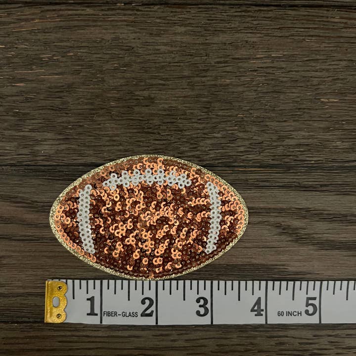 Football Sequin Patch for wholesale by Perfectly Pressed KY