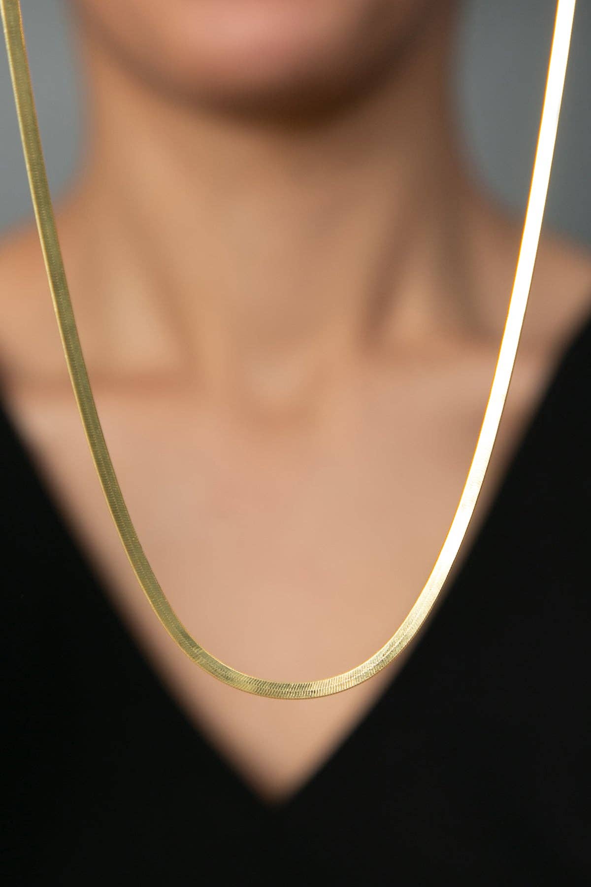 Volenia Silver - Wholesale Link & Chain Necklace - Flat Chain Gold Plated Sterling Silver Necklace2