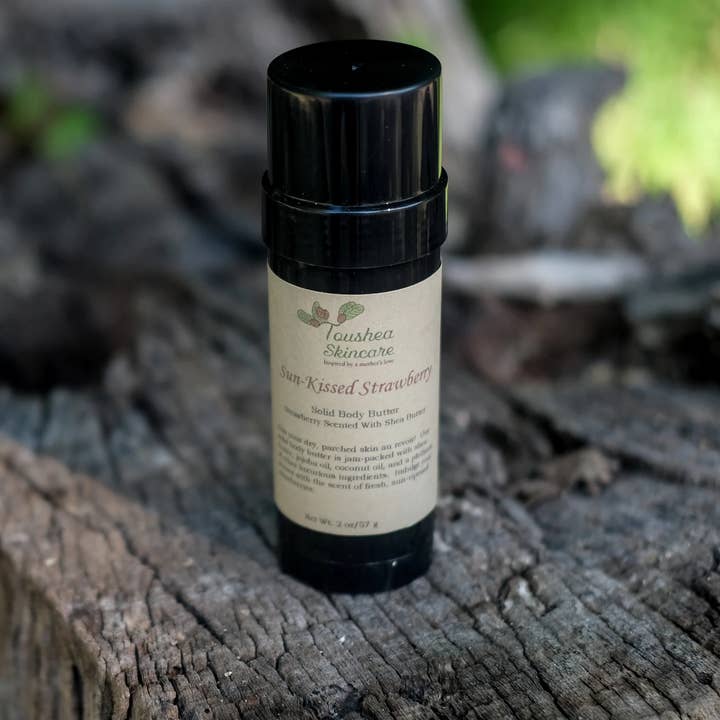 Strawberry Solid Body Butter, Lotion Bar, Sun-Kissed for wholesale by Toushea Skincare