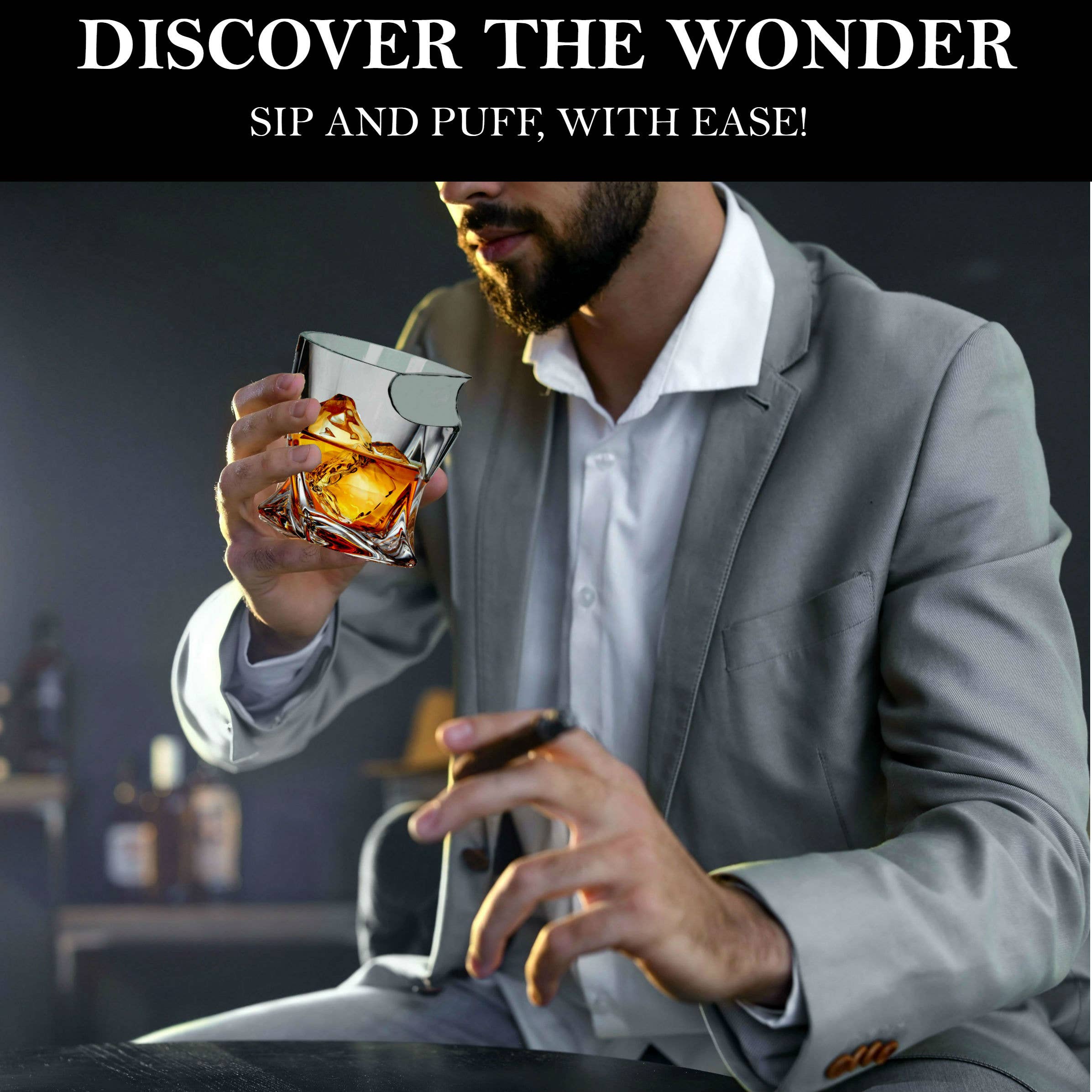 Bezrat - Vente Verres à cocktail/alcool - Verre à cigare torsadé Bezrat2