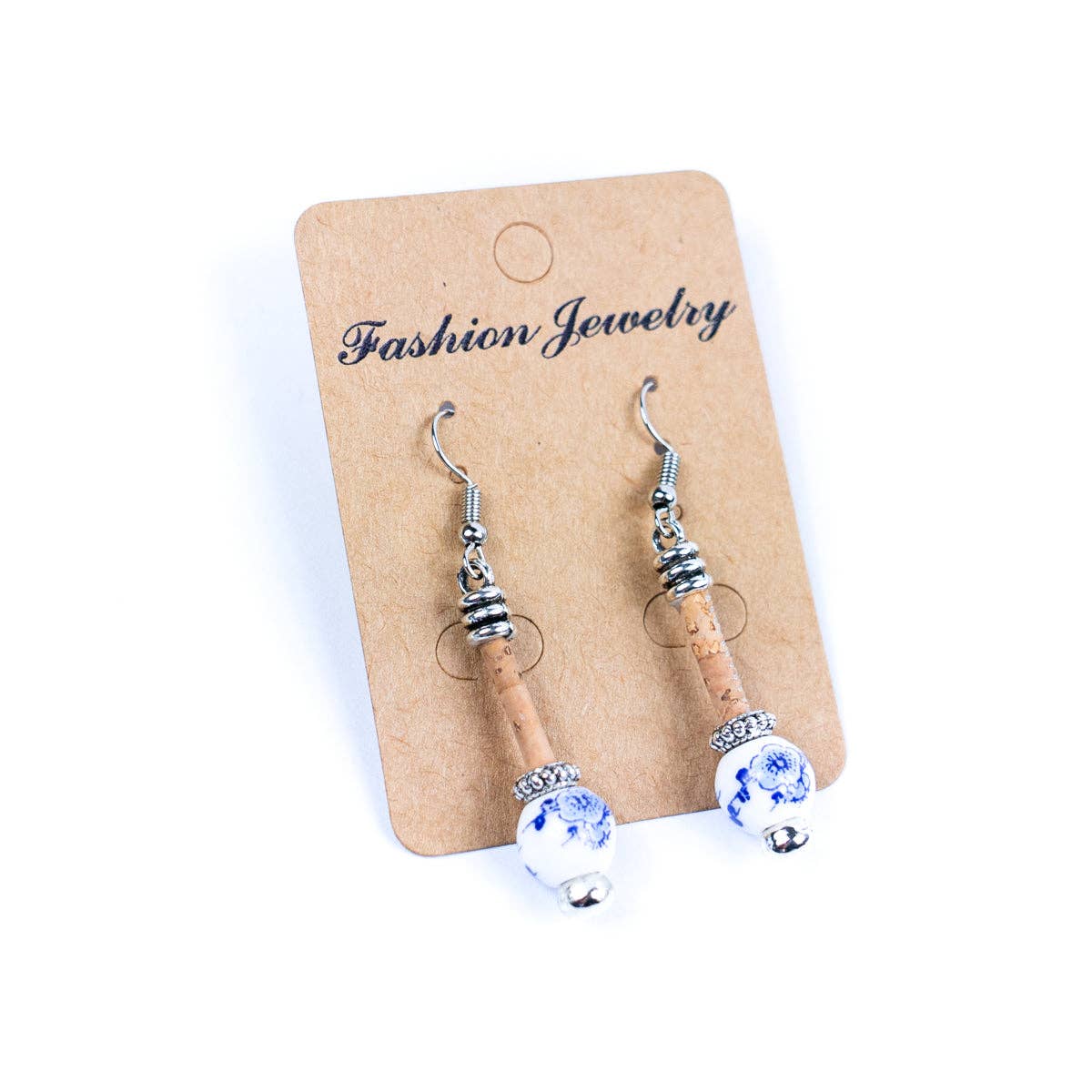 Meninas Bonitas Cork - Venta al por mayor Pendientes colgantes - Pendiente de corcho Pendientes originales hechos a mano para señora-ER-134-MIX-53