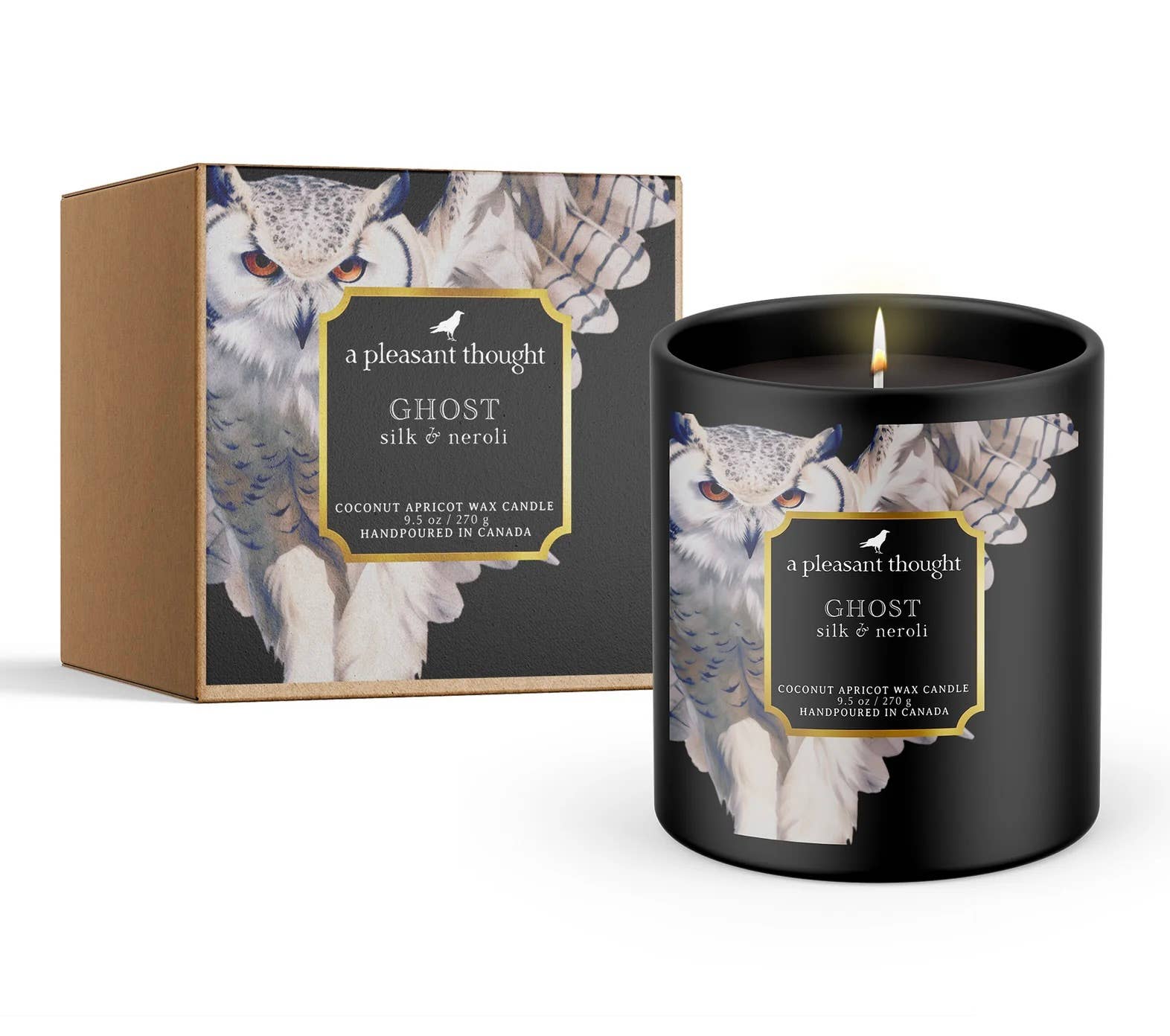 A Pleasant Thought - Wholesale Jar/Filled Candle - GHOST | SILK & NEROLI | RAVEN CANDLE1