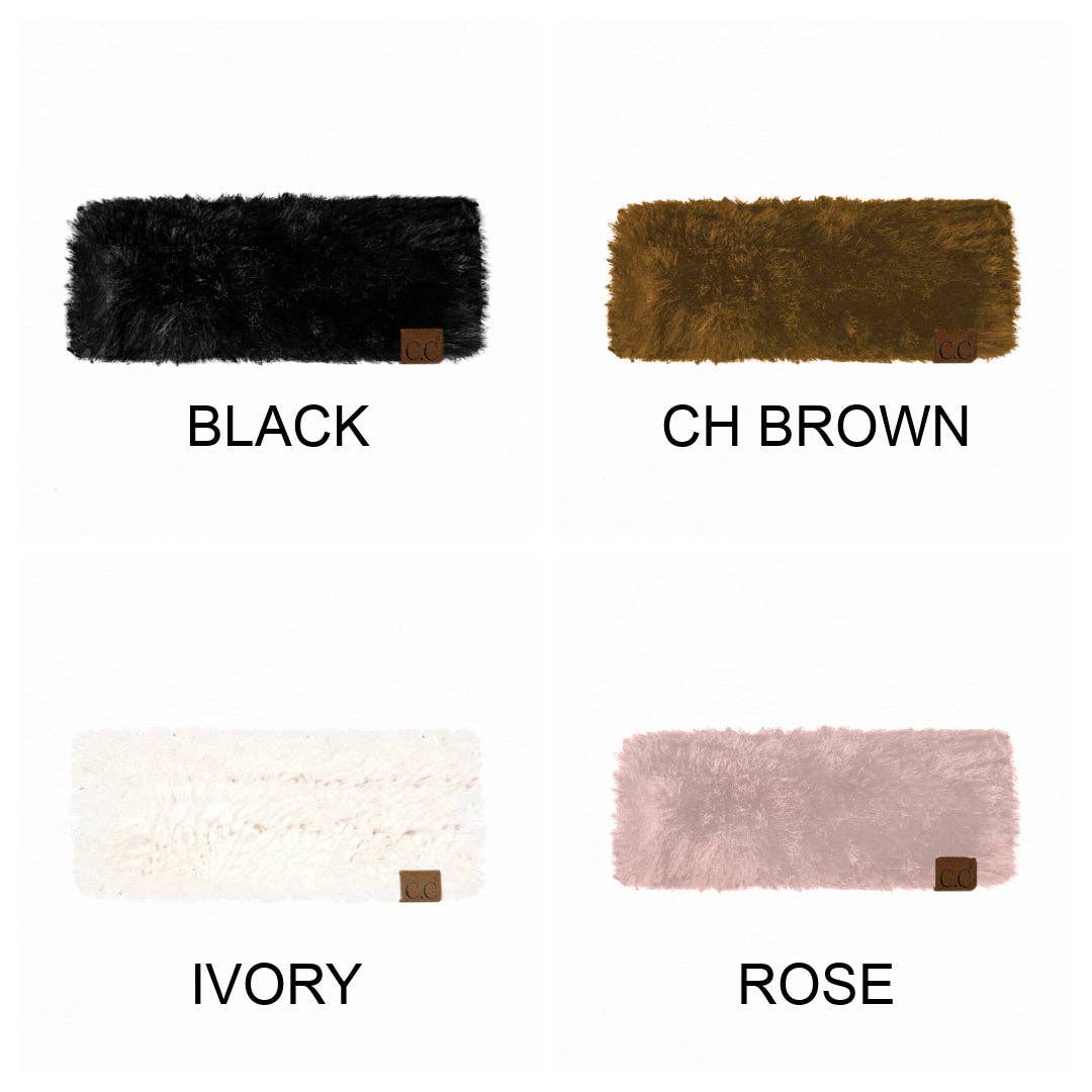 Truly Contagious - Wholesale Fashion Headband - Women's - CC Newest Faux Fur Head Wrap ( HWE0004 )5